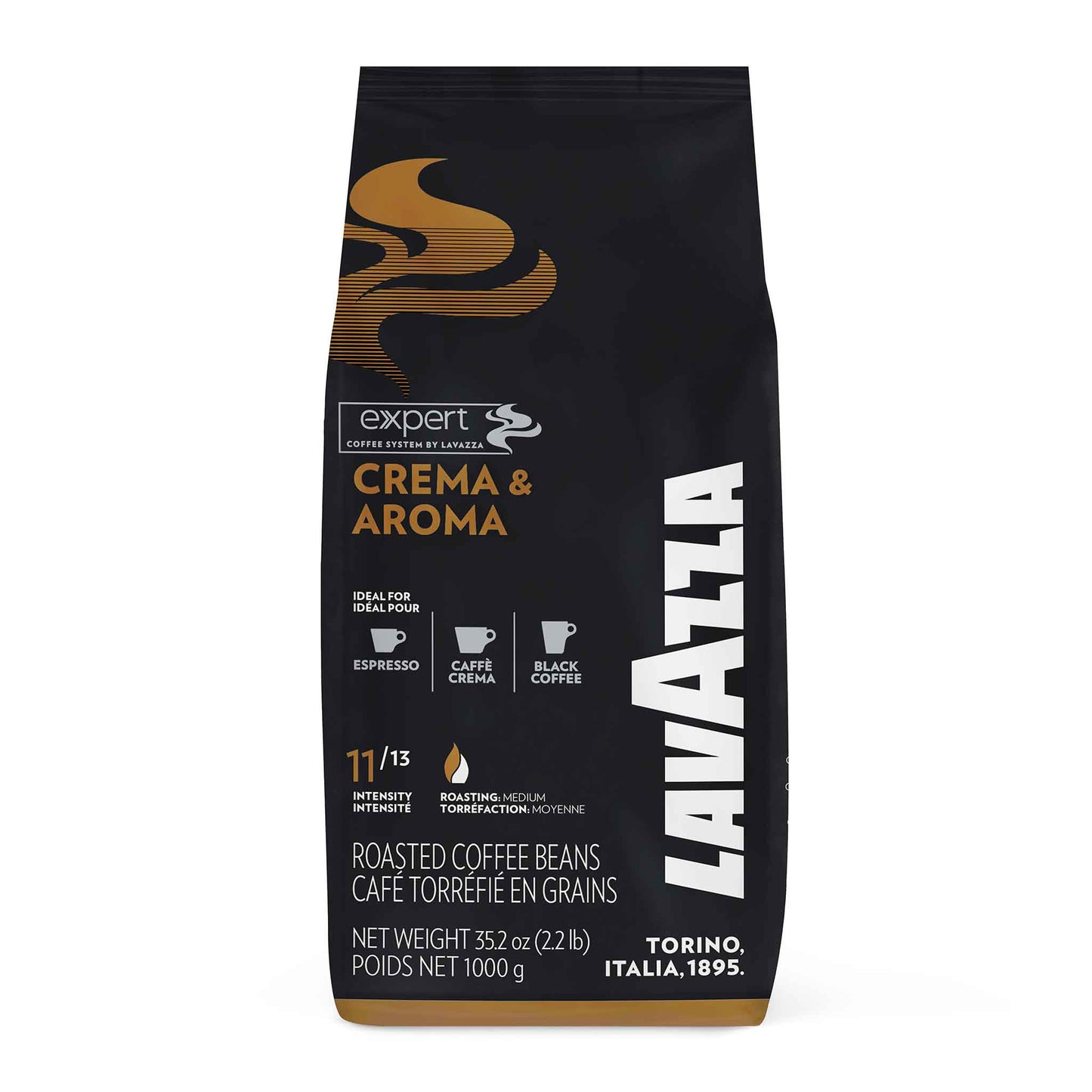 Crema & Aroma Expert LAVAZZA Bohnenkaffee 1kg (02540)