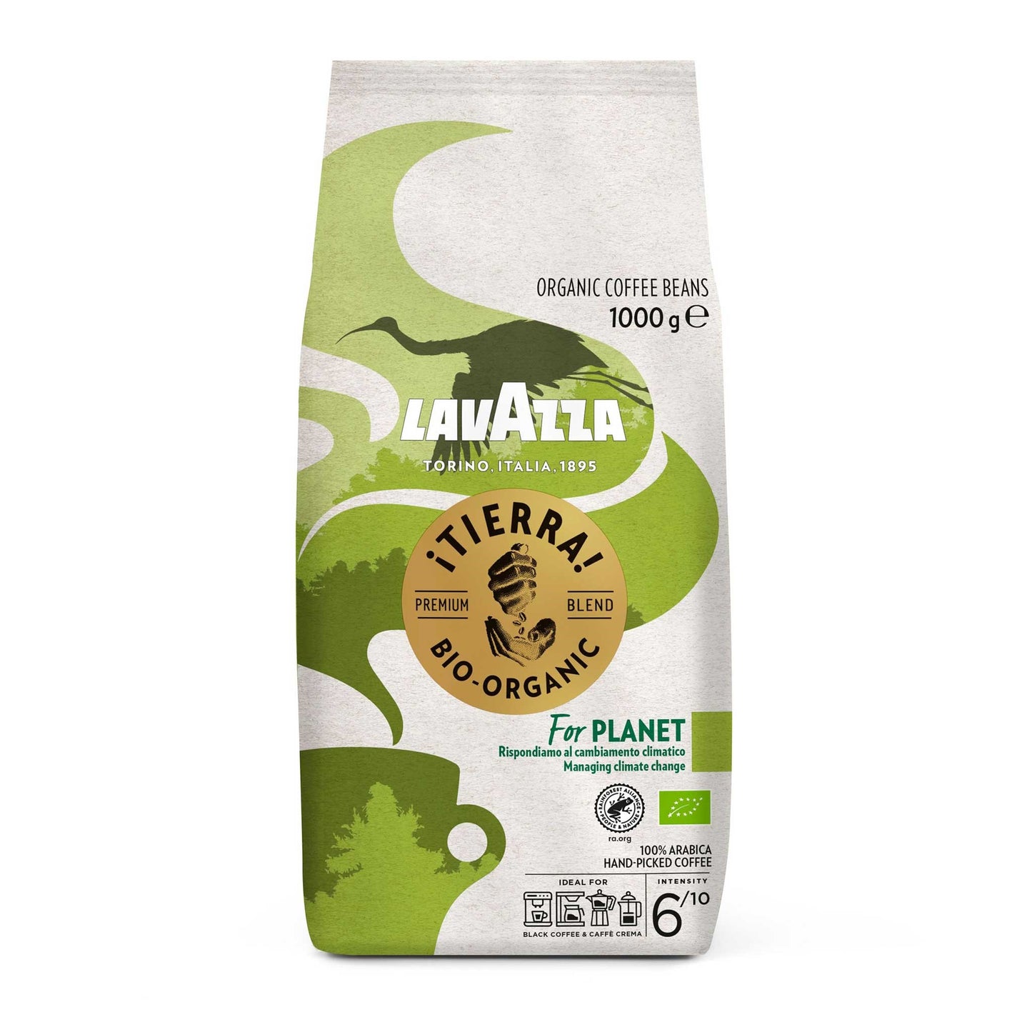Tierra Bio-Organic caffè LAVAZZA in grani 1kg (03238)