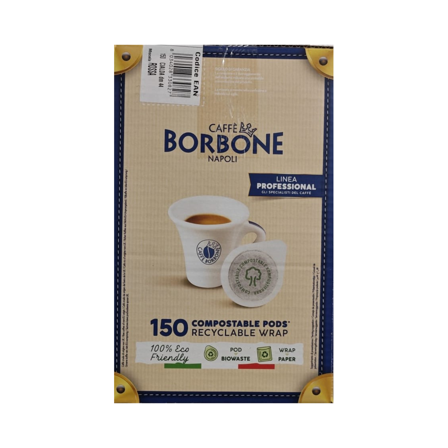 Borbone Rossa Pads Ø: 44mm 150 Stk (44BRED150N)