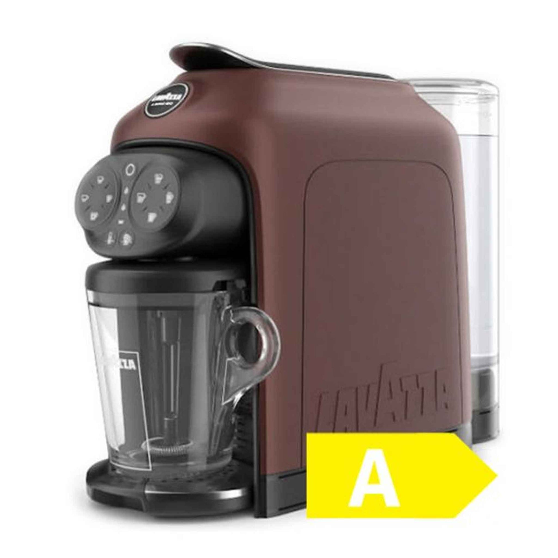 Brown-Lavazza-A modo Mio-Primatazza-AG-Cappuccino-Glas-Programmierbare Kaffeetaste.