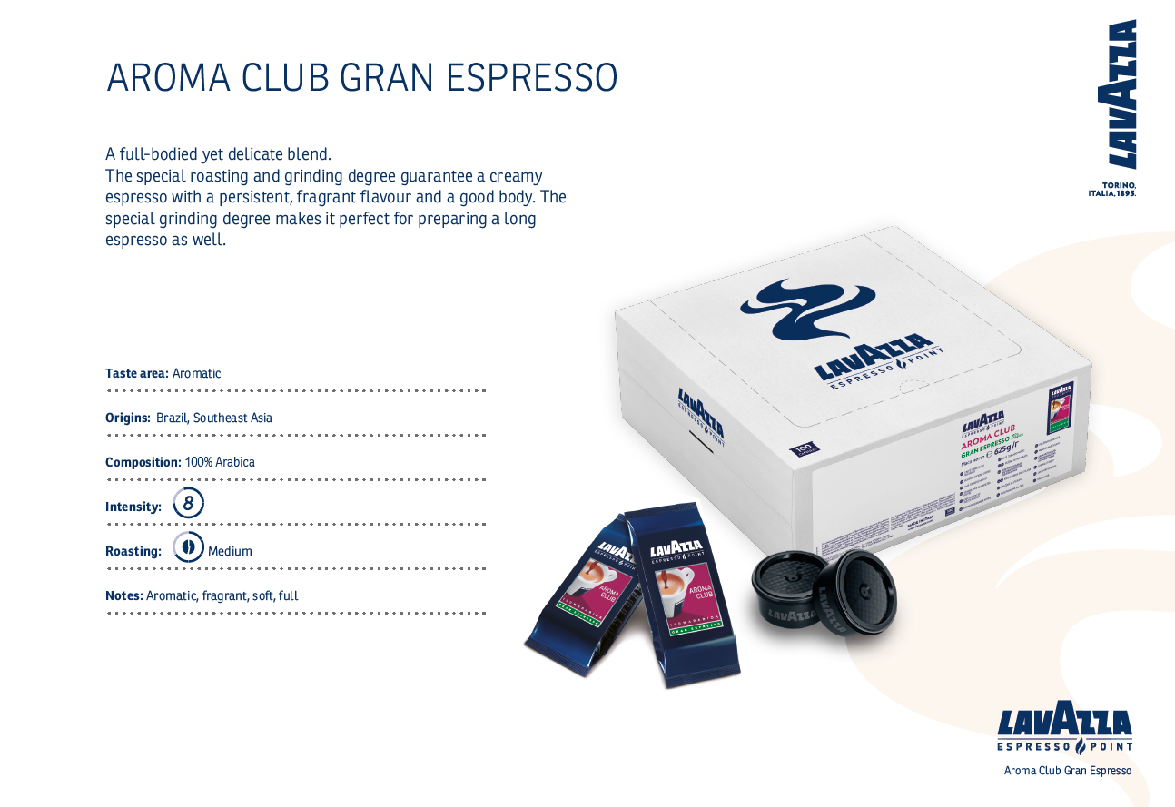 GRAN ESPRESSO Aroma Club LAVAZZA Espresso Point (100 capsules) 471