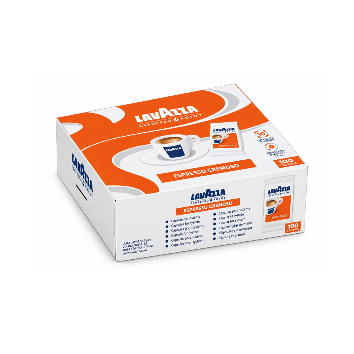 ESPRESSO Cremoso LAVAZZA Espresso Point 100 capsules (03175)