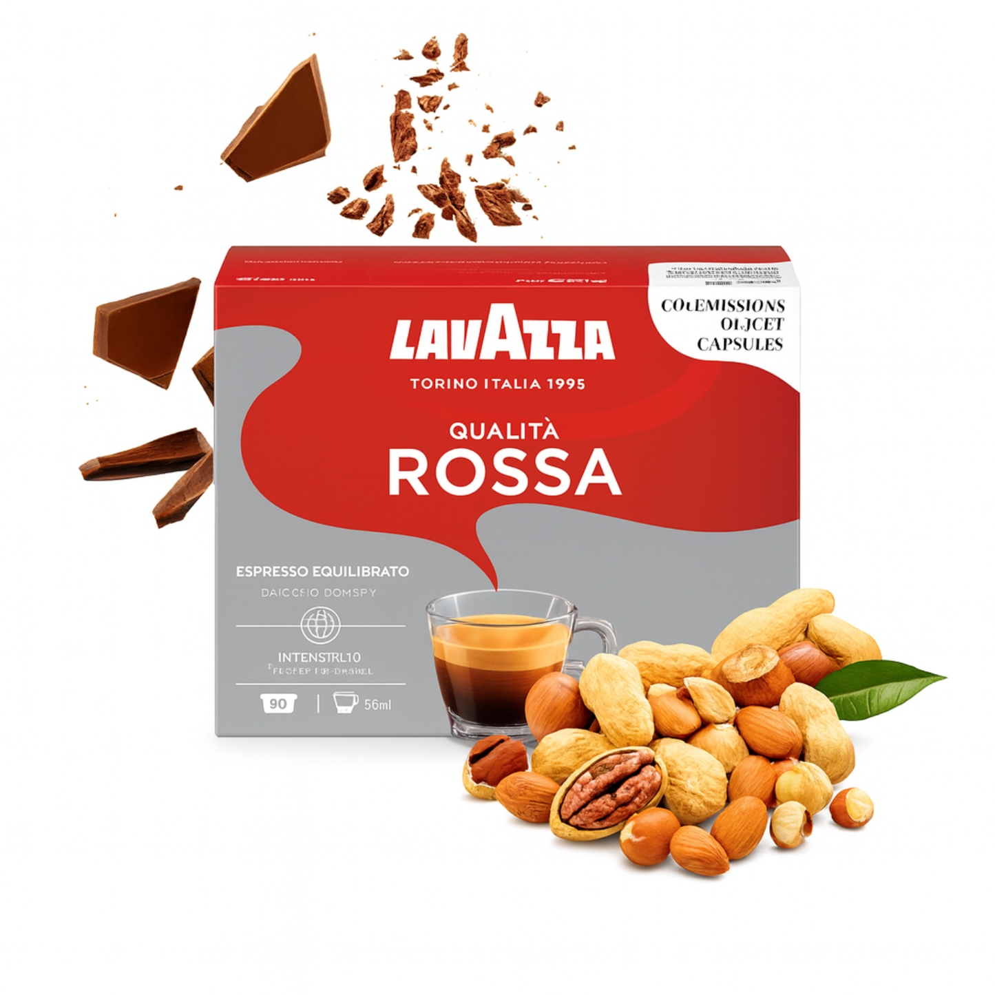 ESPRESSO Qualità Rossa 48 capsules société LAVAZZA (9527)
