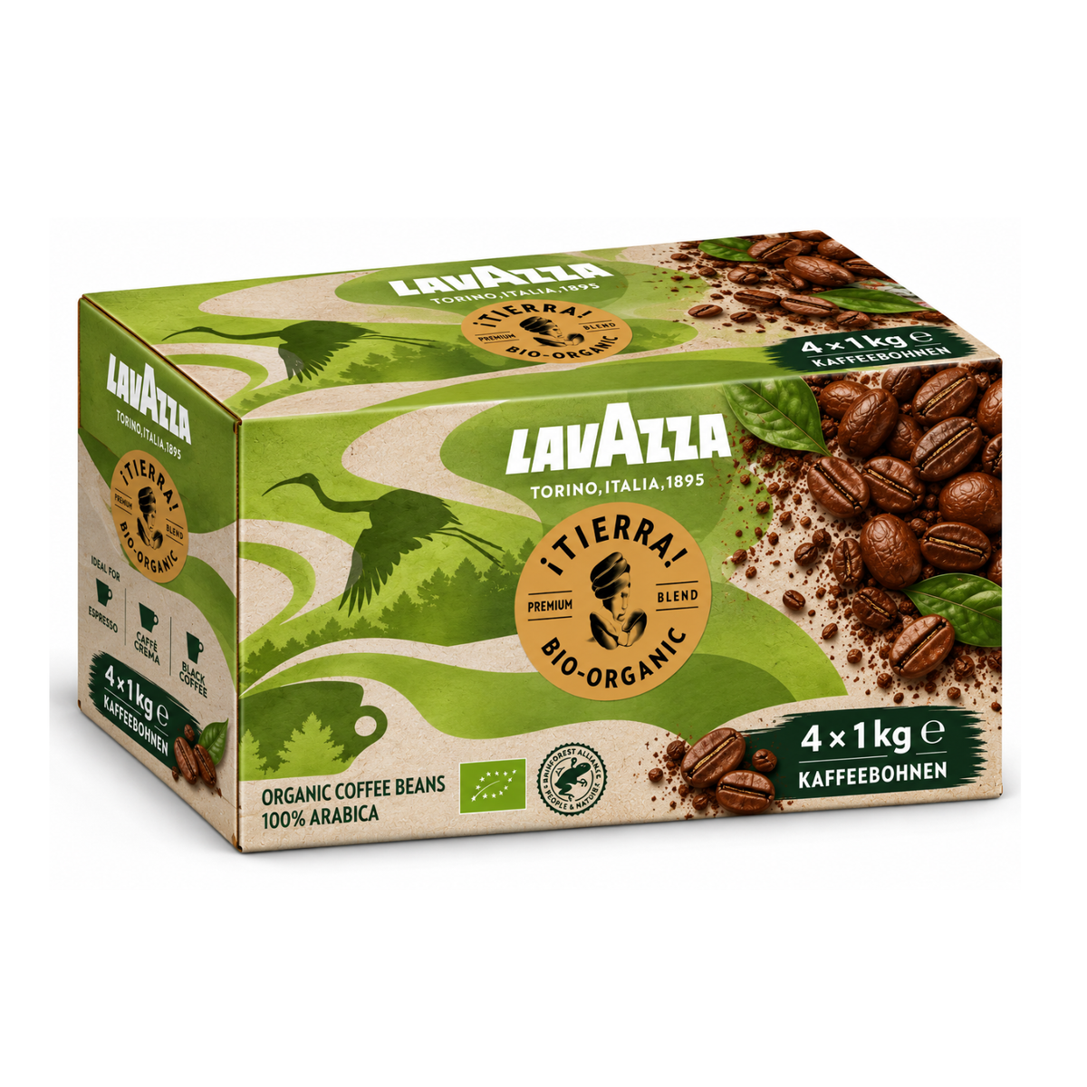 Tierra Bio-Organic caffè LAVAZZA in grani 1kg (03238)