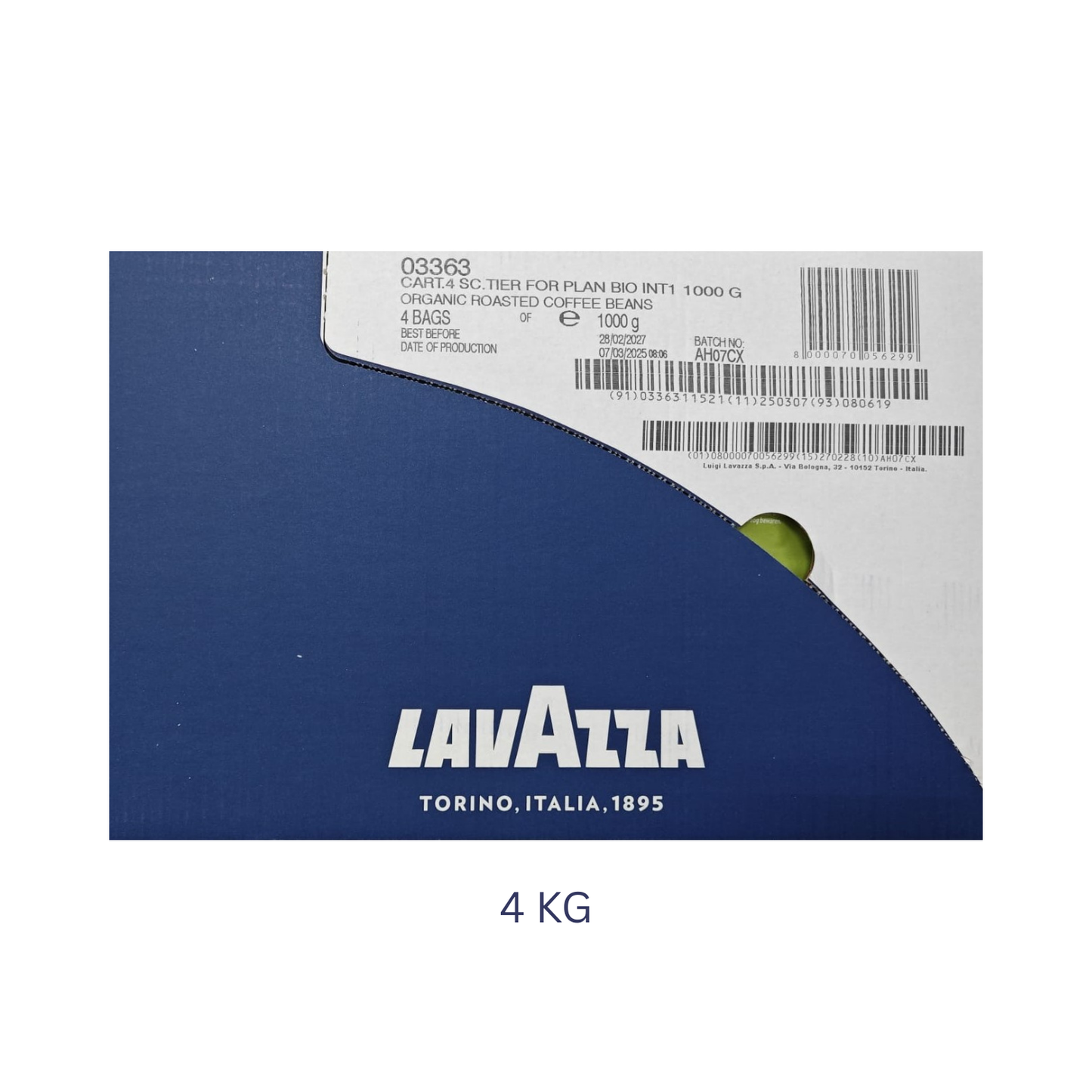 Café en grains LAVAZZA Tierra Bio-Biologique 1kg (03238)