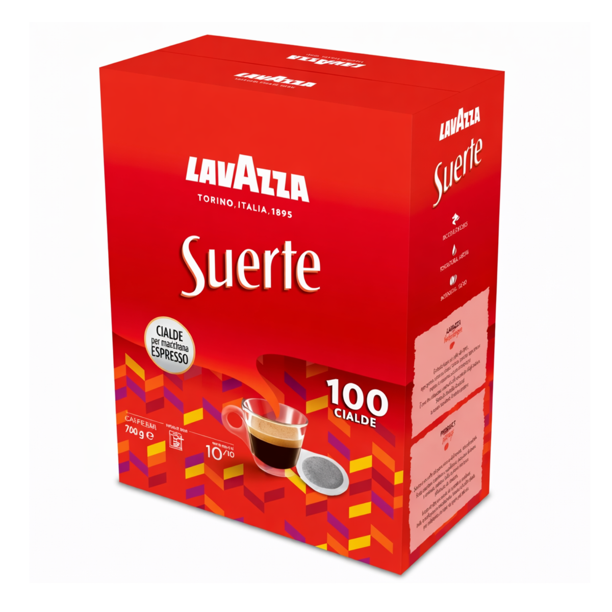 Lavazza Suerte Kaffeepads ESE 44mm Ablauf Datum 11/27- 100 Stück bei Prima Tazza Kaufen (LA02298)