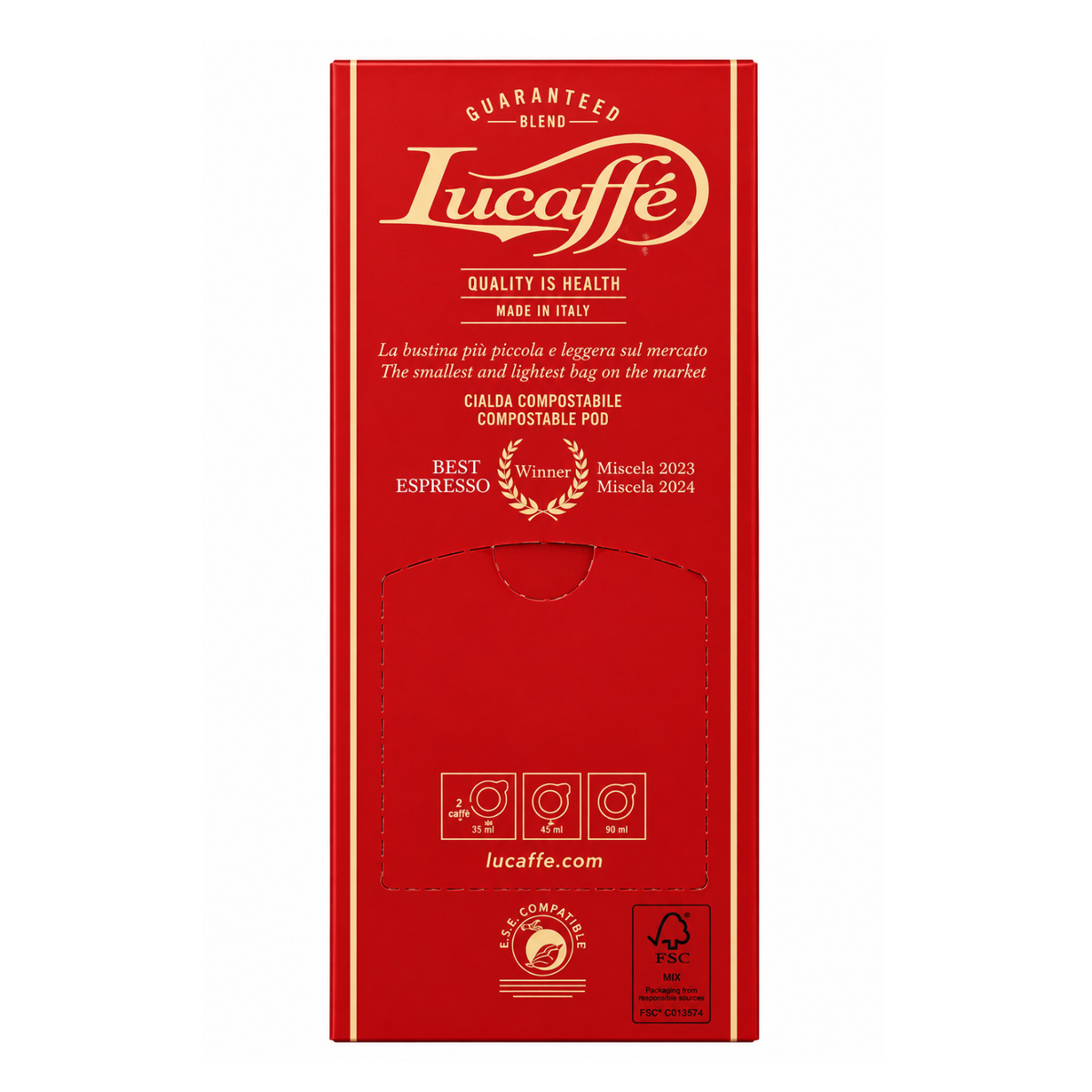 Lucaffé Espresso Piccolo & Dolce Pads-44mm kaufen – italienischer Kaffee in Einzelportionen (LU02))