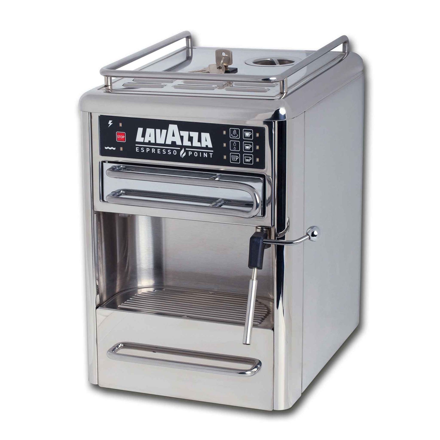 Matinee Inox LAVAZZA Espresso Point - Kapselmaschine-Inox-Home-Büro-Neu-Prima-Tazza-Lavazza-