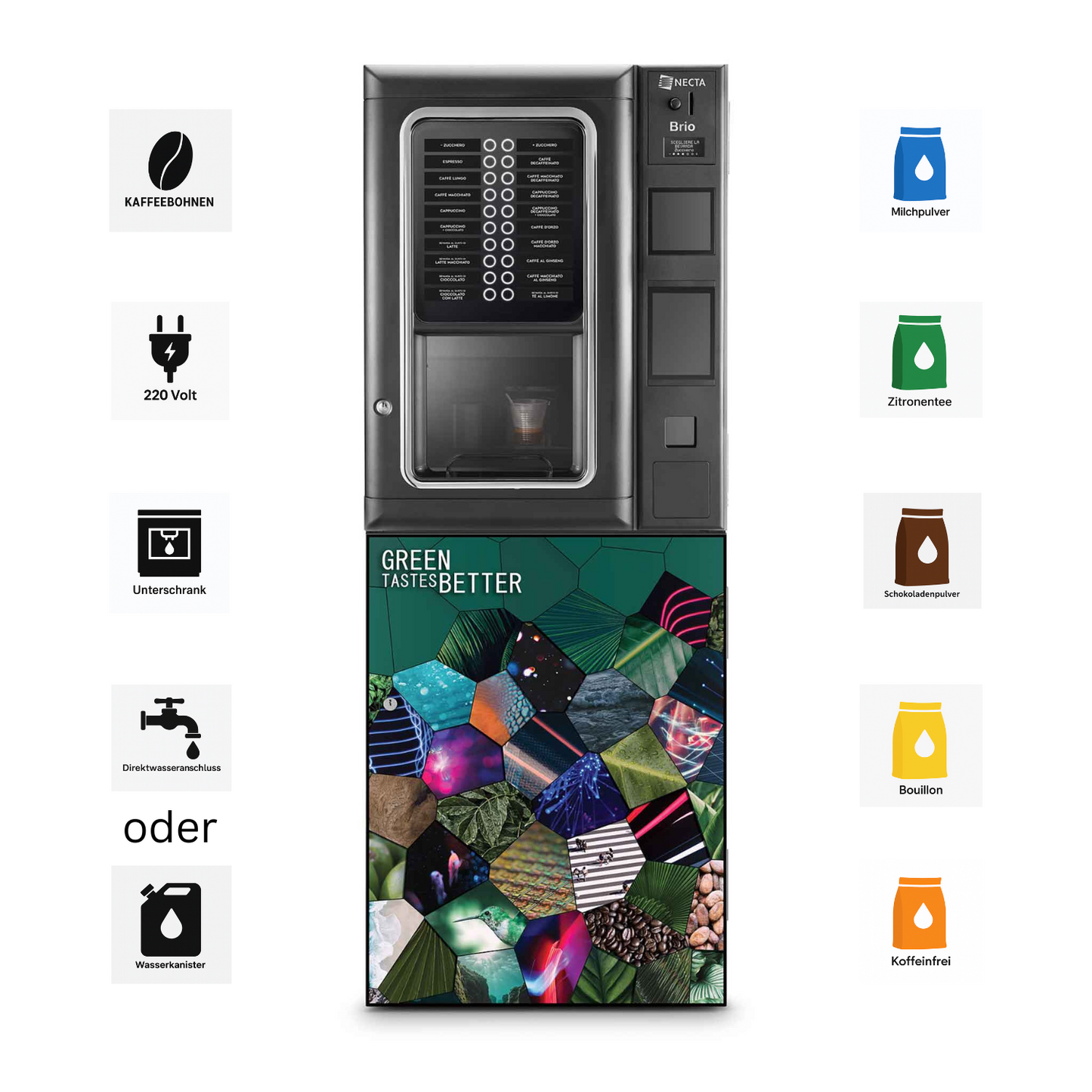 Necta BRIO Keyboard  - Bohnenautomat (961060)