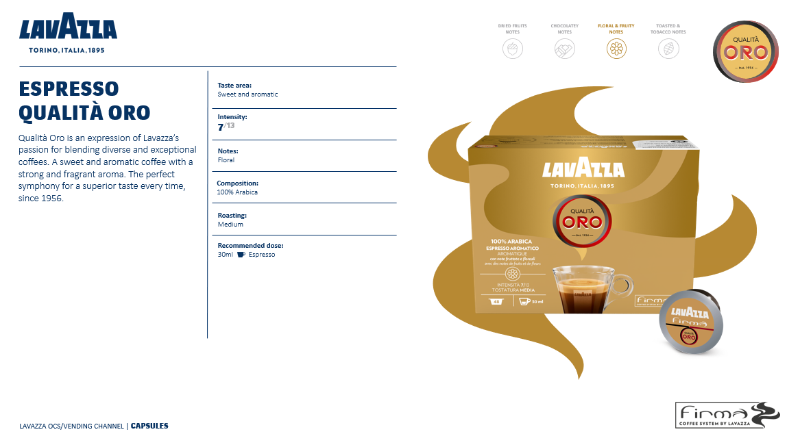 ESPRESSO Qualità Oro 48 capsules société LAVAZZA (9531)