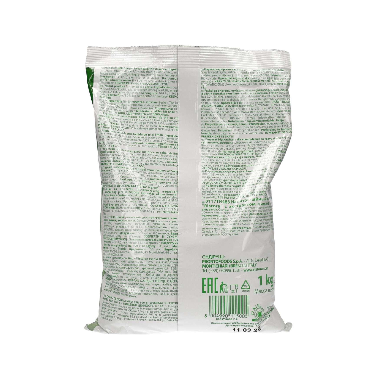 ZITRONENTEE Pulver 1KG Bei Prima Tazza AG Kaufen (117TH)