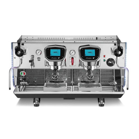 BFC Aviator Siebträger, 2 Kolben, Boiler komplett aus Kupfer. Geeignet für Restaurant. mit Led Lichter, 8 bar Truck, für einen feinen und köstlichen Kaffee.