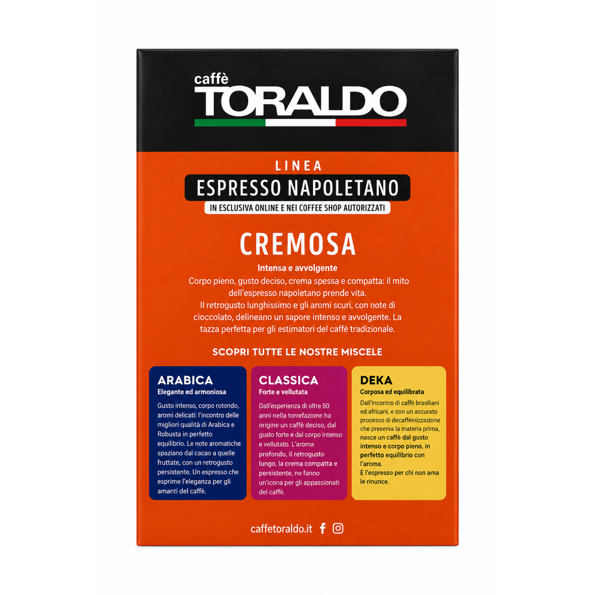 Caffè Toraldo Miscela Cremosa E.S.E. Kaffeepads 44 mm – 150 Stück (TO05)