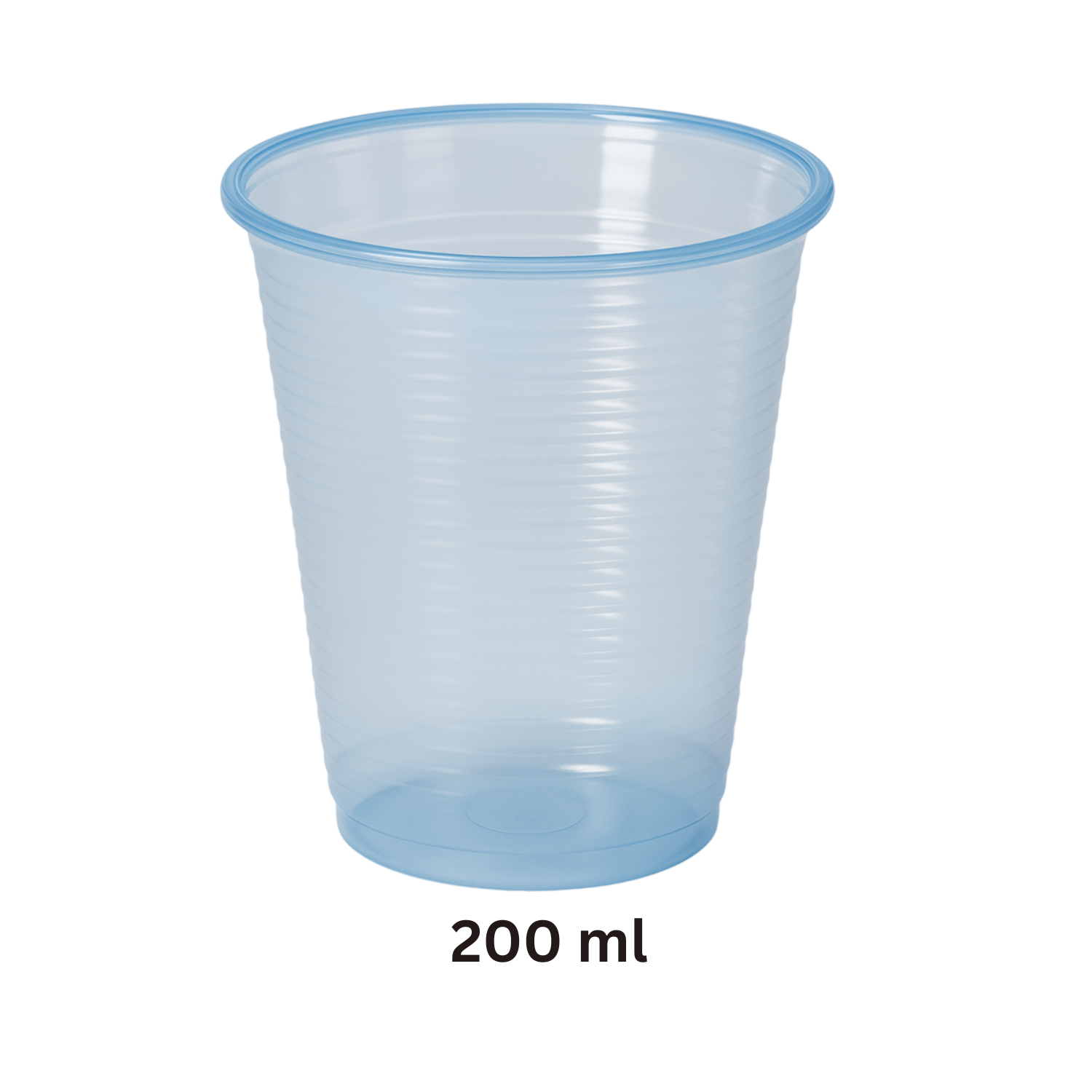 Flo transparente Wasserbecher 200 ml – 50 Stück (04767) – Prima Tazza