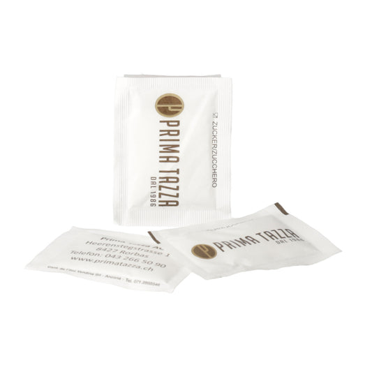 ZUCKER-Beutel 4g / 100Stk. Design: Prima Tazza AG (100-4)