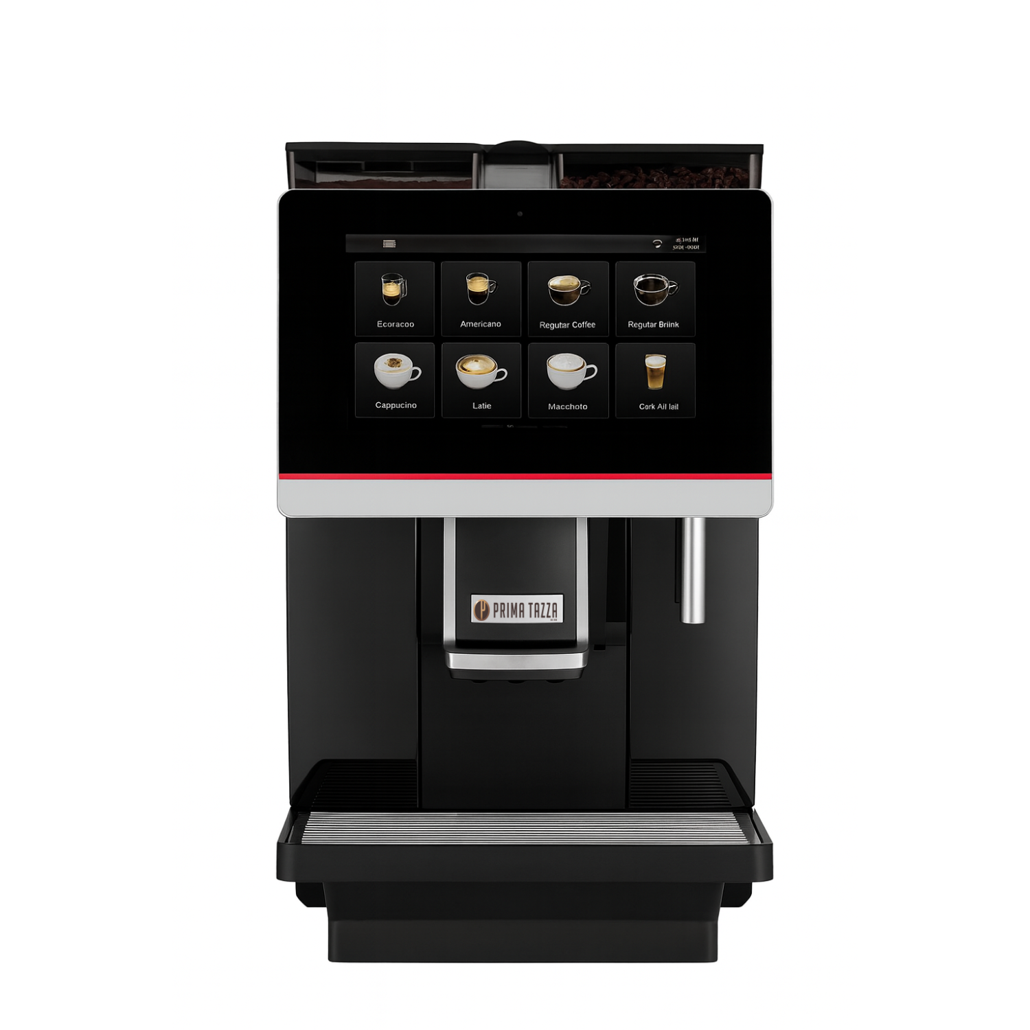 Franke-Prima-Tazza-Kaffee-Voll-Automat-Bohnen-Frisch-Milch-Schweiz-Schokoladen-Pulver-