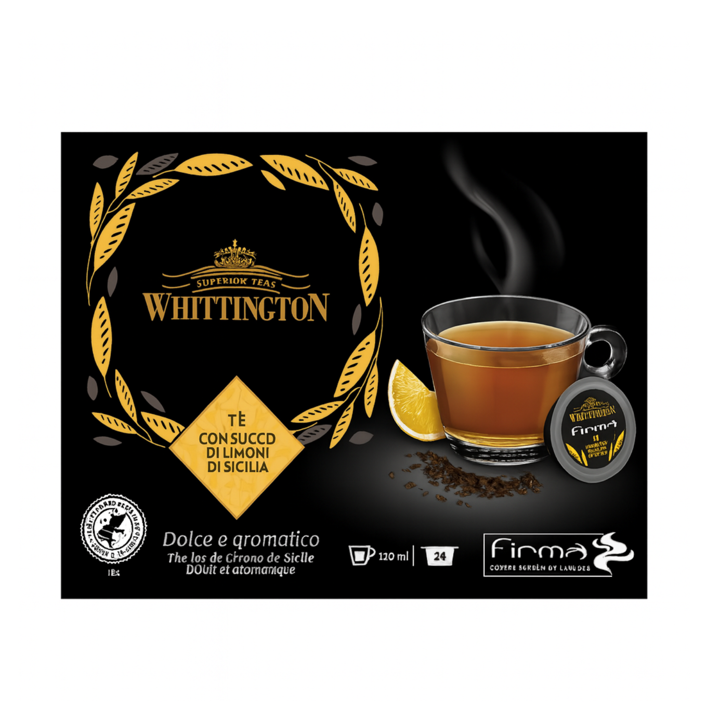 LAVAZZA Firma Whittington Tè al Limone di Sicilia 24 Kapseln(9600)
