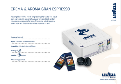 GRAN ESPRESSO Crema &amp; Aroma LAVAZZA Espresso Point 100 capsule (460)