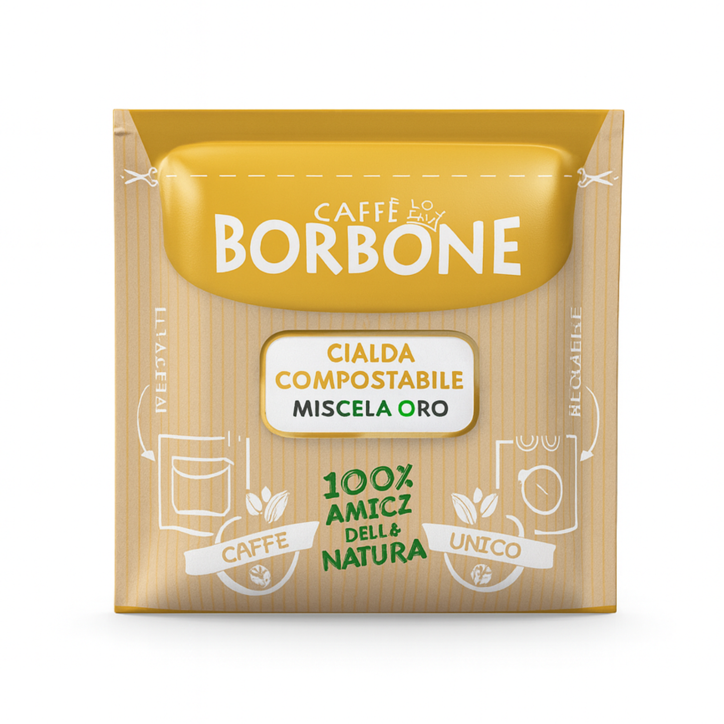 BORBONE Oro Kaffee Kaffeepads Ø: 44mm 150 Stk (44BBLU150N)