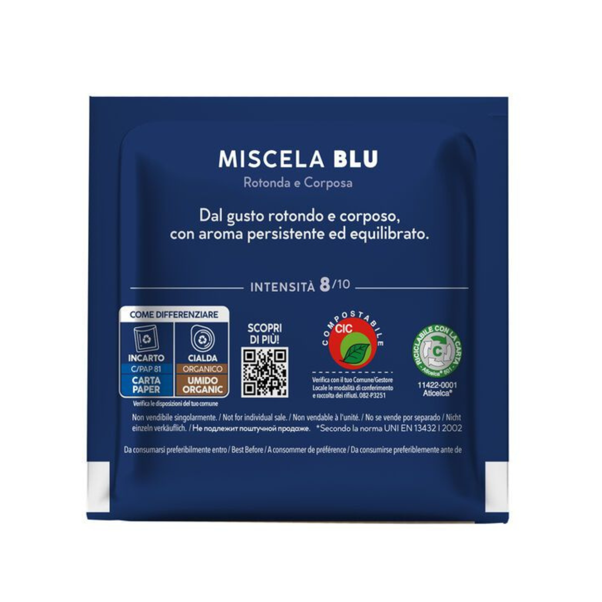 Pastiglie Borbone blu Ø: 44mm 150 pezzi