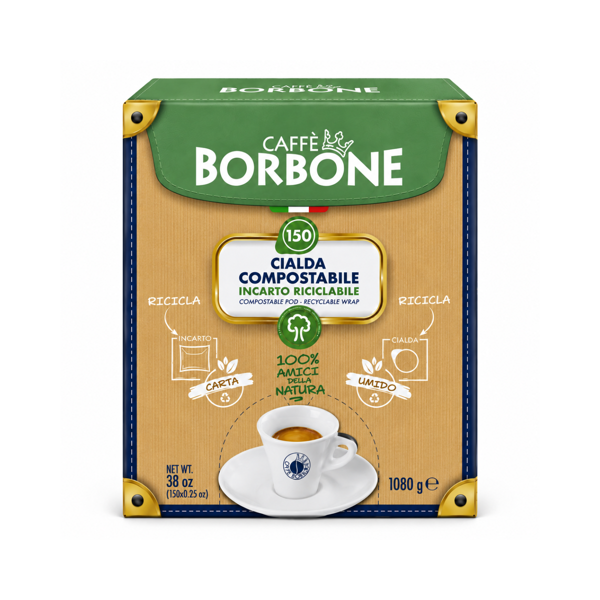 Pastiglie Borbone senza caffeina (deca) Ø: 44mm 150 pezzi
