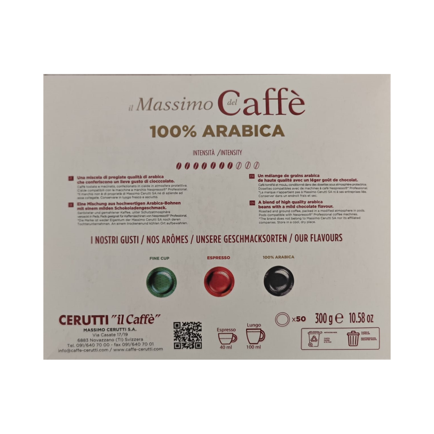 Cerruti Nespresso® Professional Pods bei Prima Tazza AG kaufen