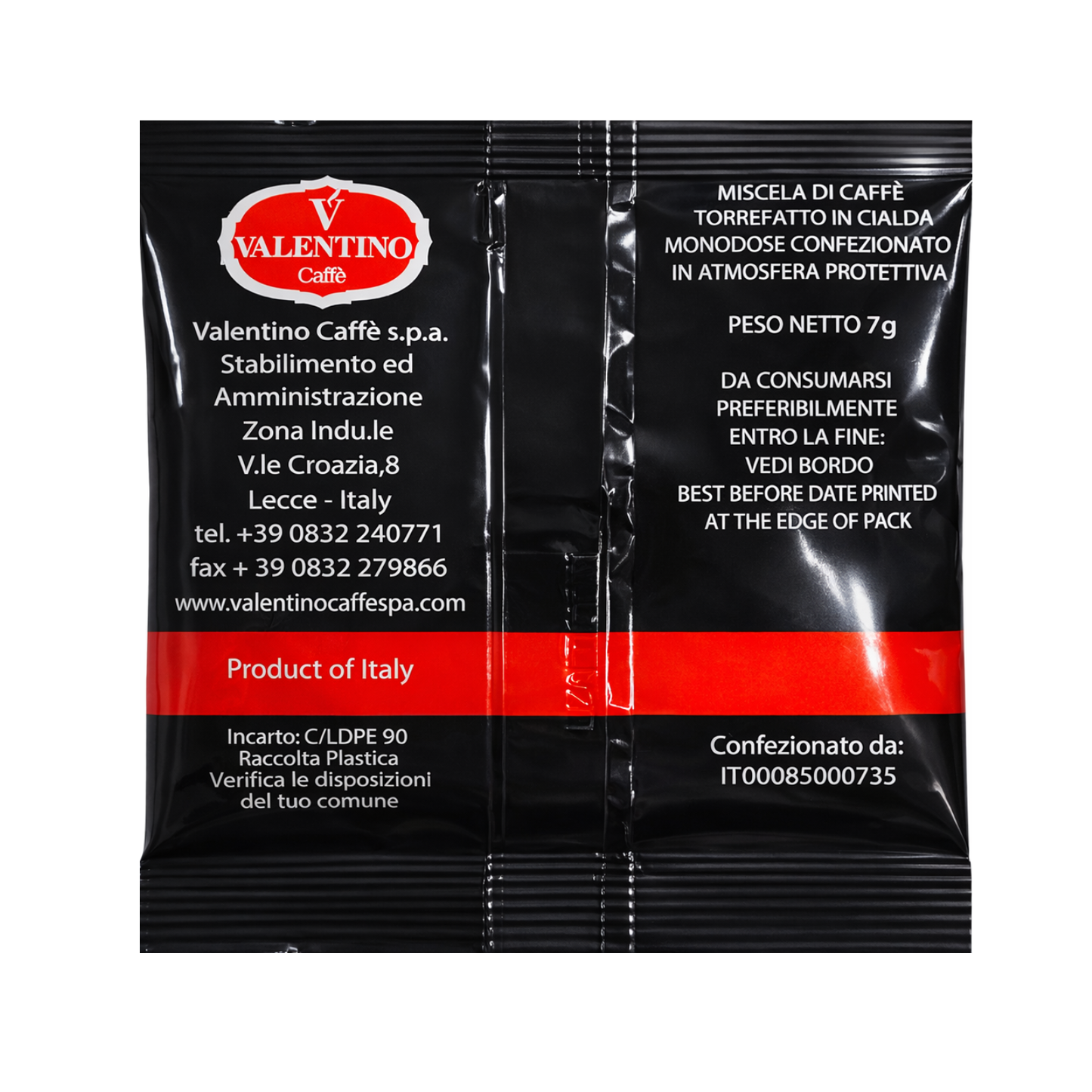 Valentino Kaffeepads Cialda Espresso – Italienischer Espresso in Bar-Qualität