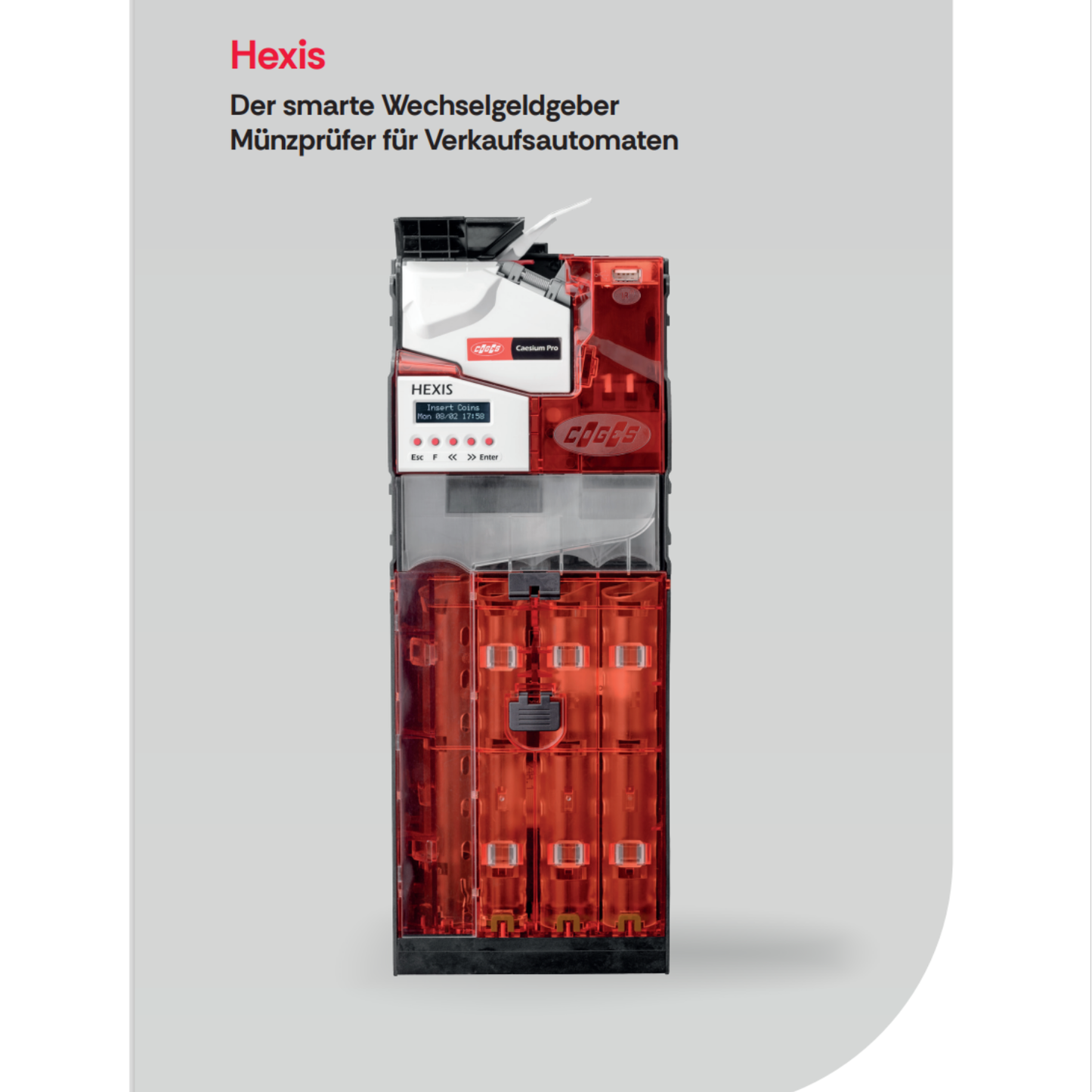 Coges Hexis Wechselgeldgeber für unterschiedliche Automaten