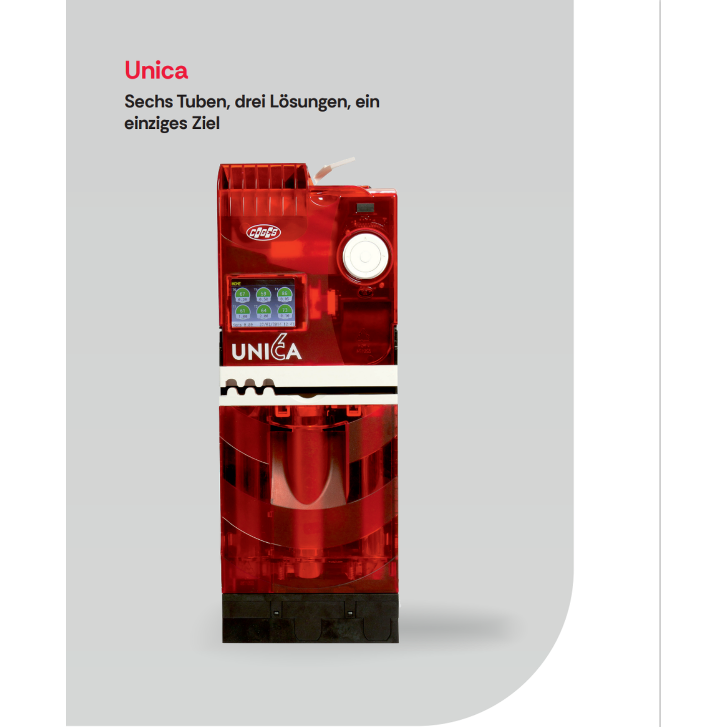 Coges Unica Wechselgeldgeber für Kaffee, Snack & Getränke Automaten