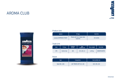 ESPRESSO Aroma Club LAVAZZA Espresso Point 100 capsules (470)