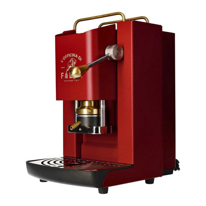 Machine à café Faber Pro de Luxe à dosettes rouge cerise