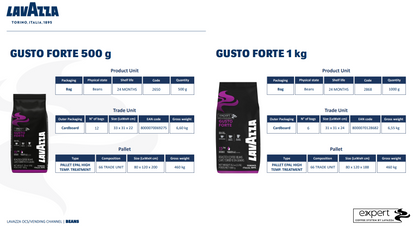 Gusto Forte Expert LAVAZZA café en grains 1kg (02868)