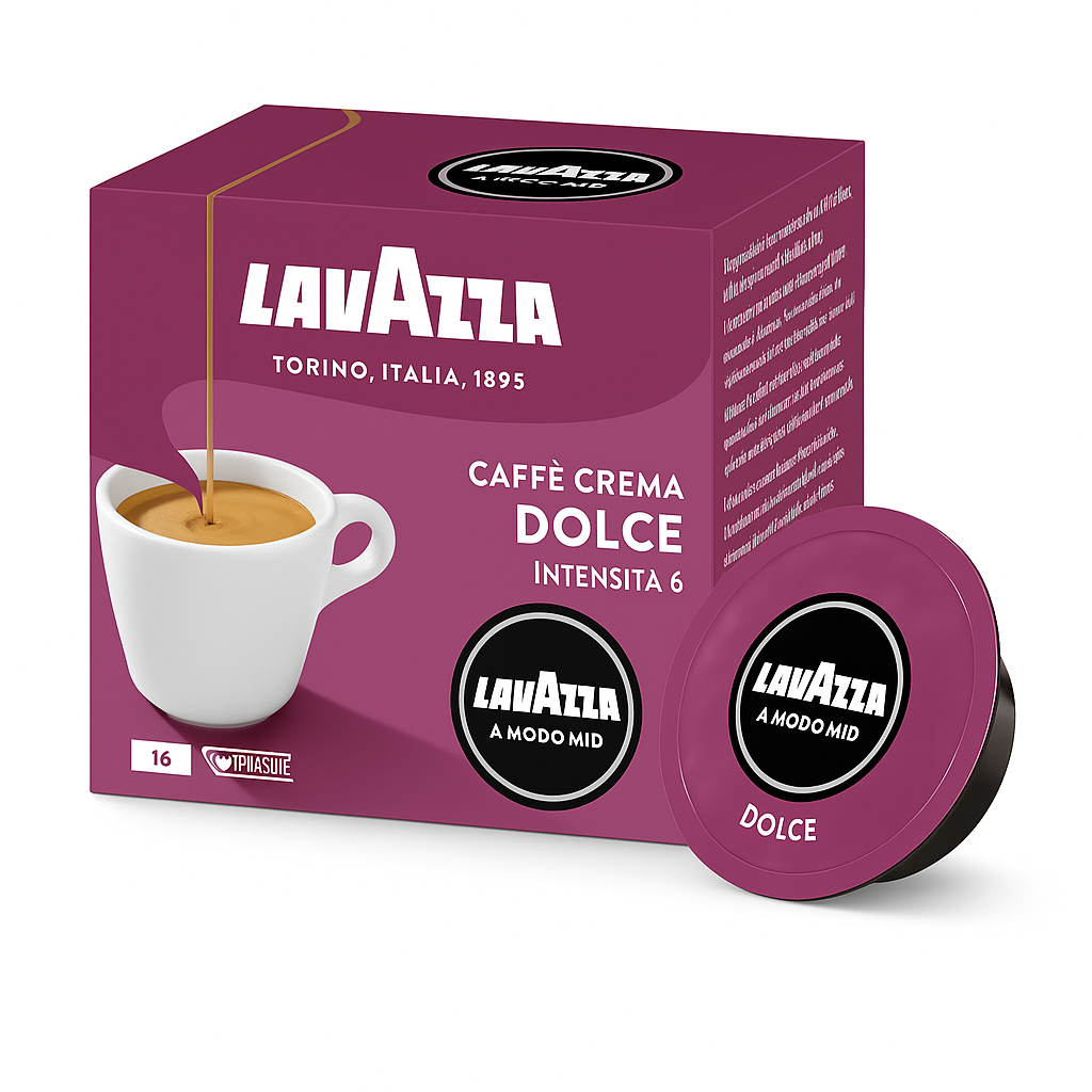 CAFFÈ CREMA Dolce 16 Kapseln LAVAZZA A Modo Mio (8649)