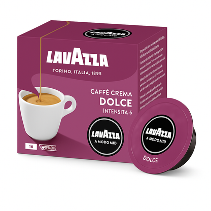 CAFFÈ CREMA Dolce 16 Kapseln LAVAZZA A Modo Mio (8649)