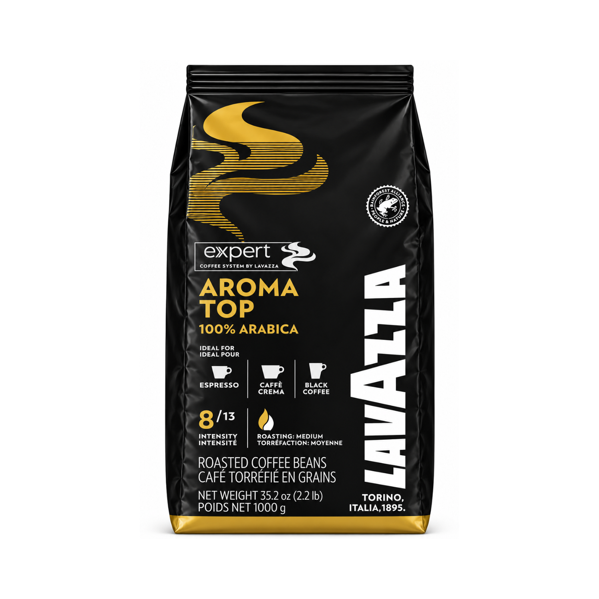 Aroma Top Expert LAVAZZA café en grains 1kg (02962)
