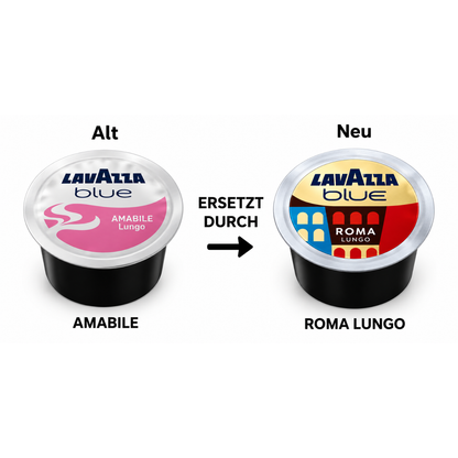 Lavazza BLUE Tales of Roma Roma Lungo – 100 Kaffeekapseln  Intensität 10/13 Online kaufen