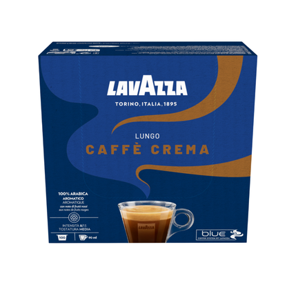 CAFFÈ Crema Lungo 100% Arabica LAVAZZA BLUE 100 Kapseln (970)
