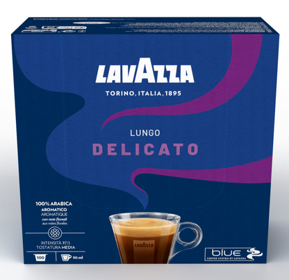 ESPRESSO Delicato 100% Arabica Lungo LAVAZZA BLUE 100 Kapseln (930)