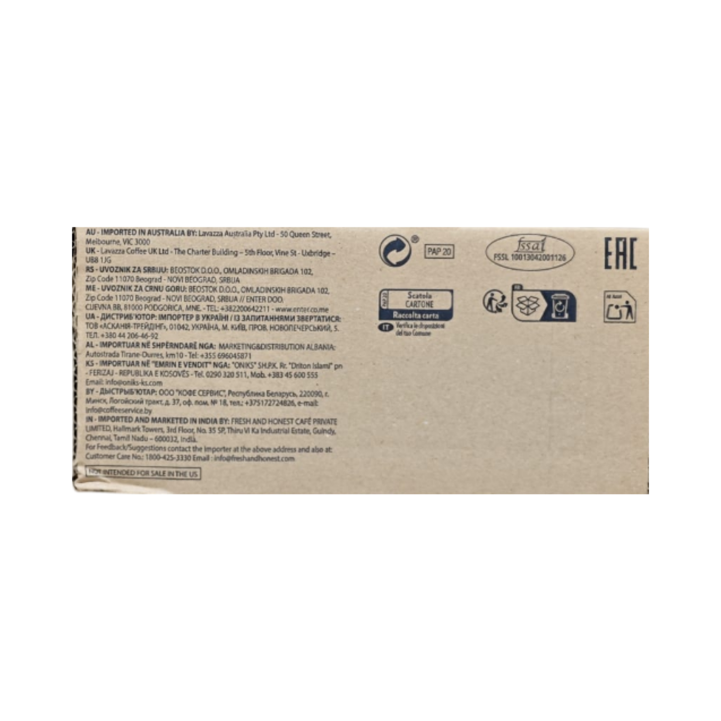 Lavazza BLUE Espresso Milano 100 Kapseln Intensiver Arabica Espresso