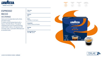 ESPRESSO Ricco LAVAZZA BLUE 100 capsule (960)
