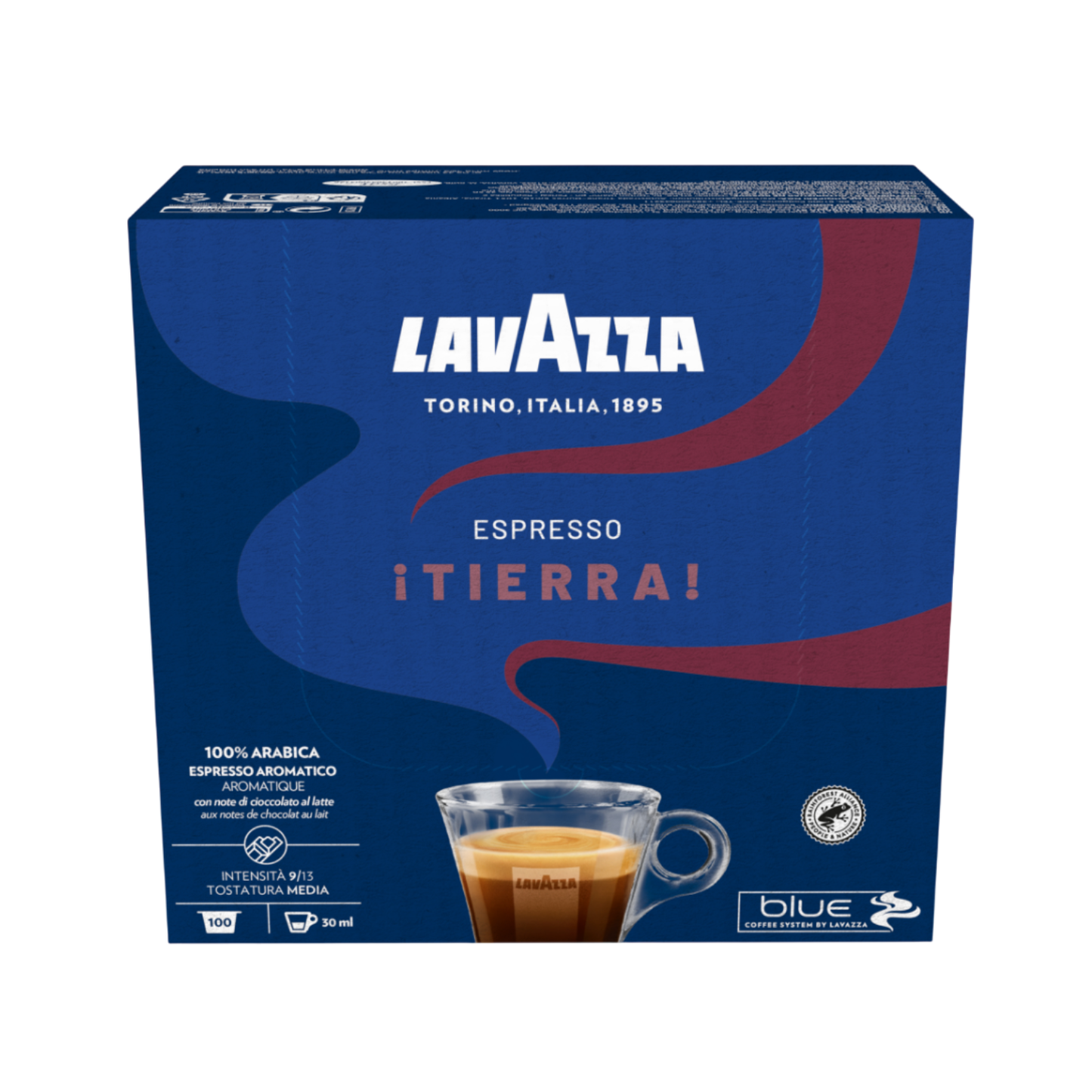 ESPRESSO ¡Tierra! 100% Arabica LAVAZZA BLUE 100 Kapseln (999)