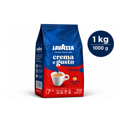 Crema &amp; Gusto Classico LAVAZZA café en grains 1kg (03897)