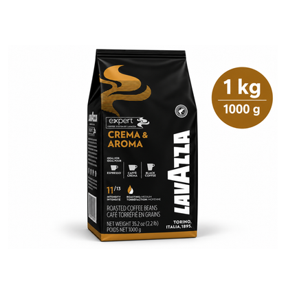 Crema &amp; Aroma Expert LAVAZZA café en grains 1kg (02540)