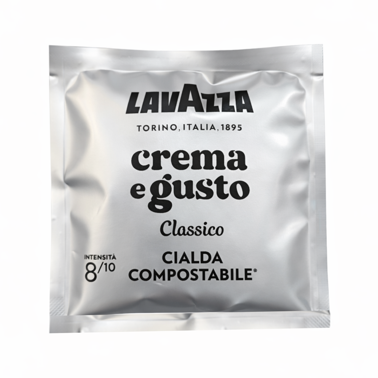 "Lavazza Crema e Gusto Classico Cialda Compostabile – Intensität 8/10, kompostierbare Kaffeepads aus Turin"