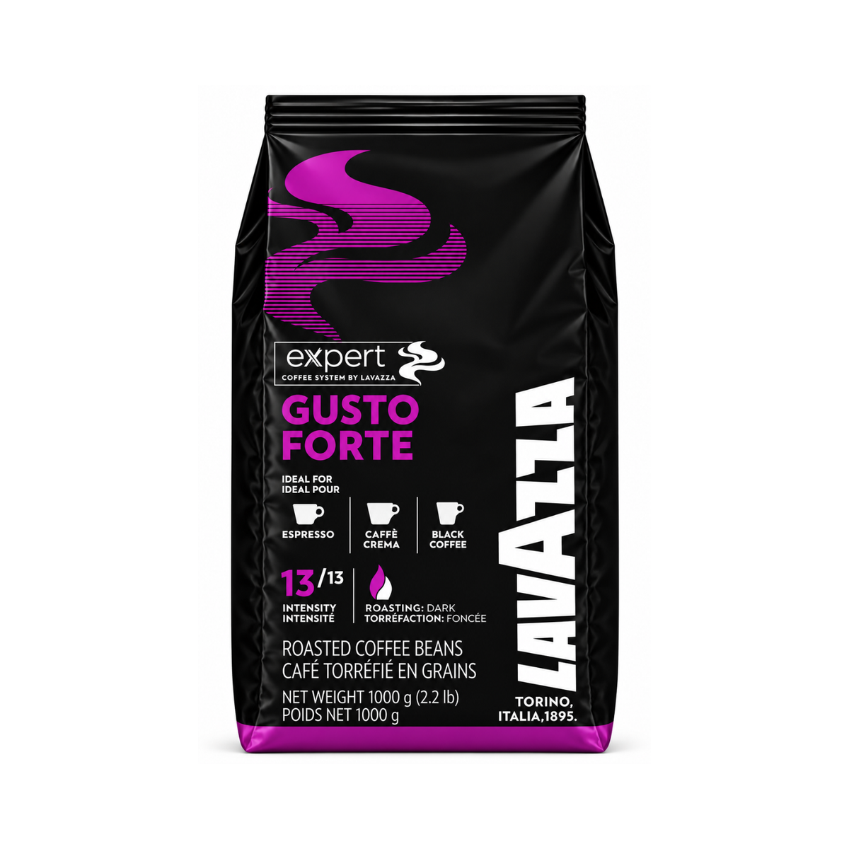 Gusto Forte Expert LAVAZZA café en grains 1kg (02868)