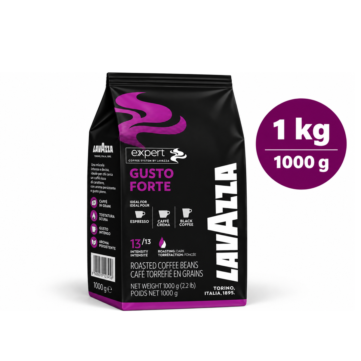 Gusto Forte Expert LAVAZZA café en grains 1kg (02868)