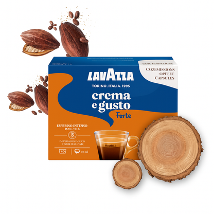 ESPRESSO Crema &amp; Gusto Forte 48 capsules société LAVAZZA (9533)