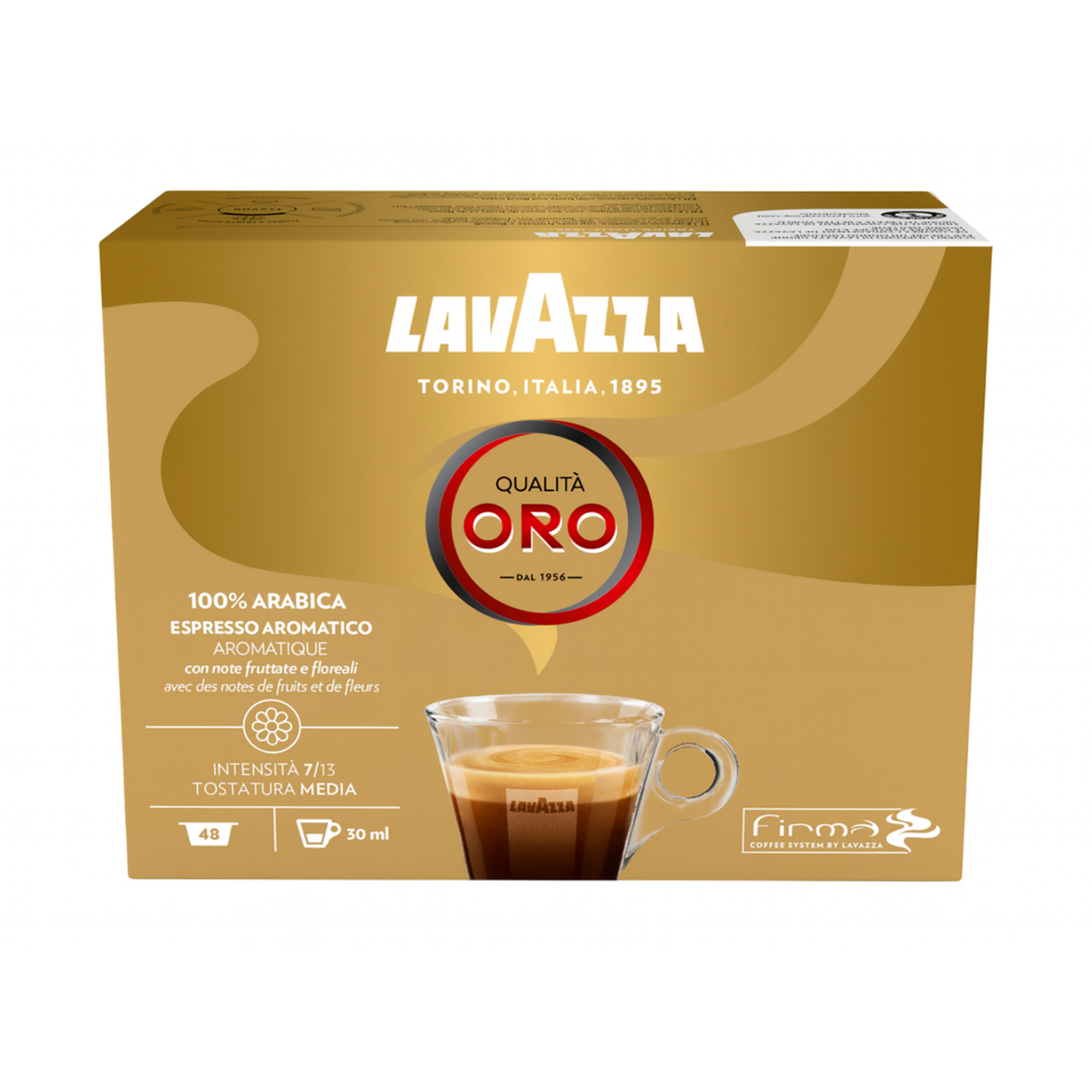 Lavazza Firma Qualità Oro 48 Kapseln – Premium Espresso für höchsten Genuss  (9531)