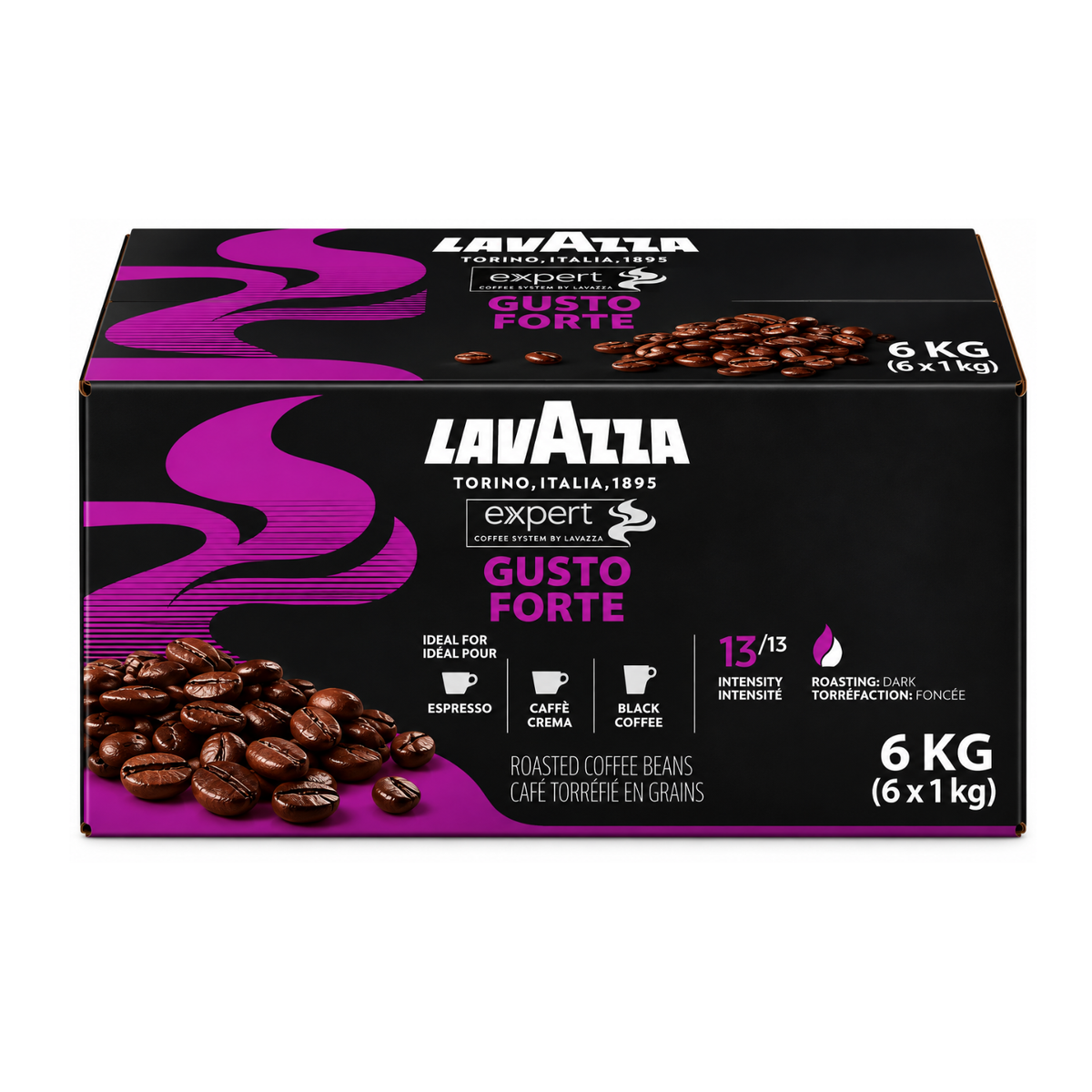 Gusto Forte Expert LAVAZZA café en grains 1kg (02868)