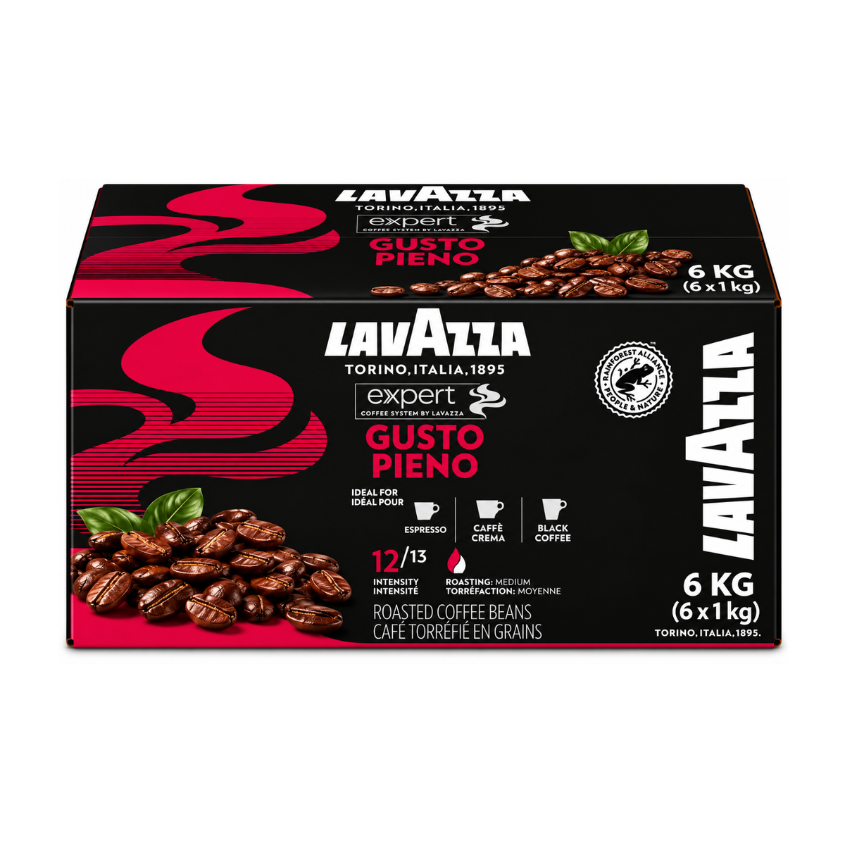 Gusto Pieno Expert LAVAZZA café en grains 1kg (04338)